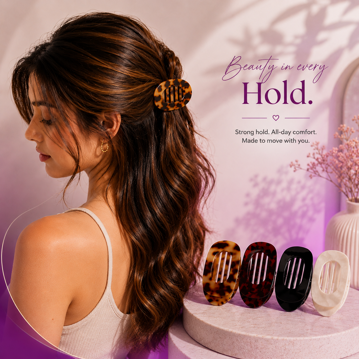 Velmora Grace Clip – Strong Hold for All Hair Types