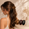 Velmora™ Minimalist Oval Hair Claw Clip – Strong Hold for All Hair Types