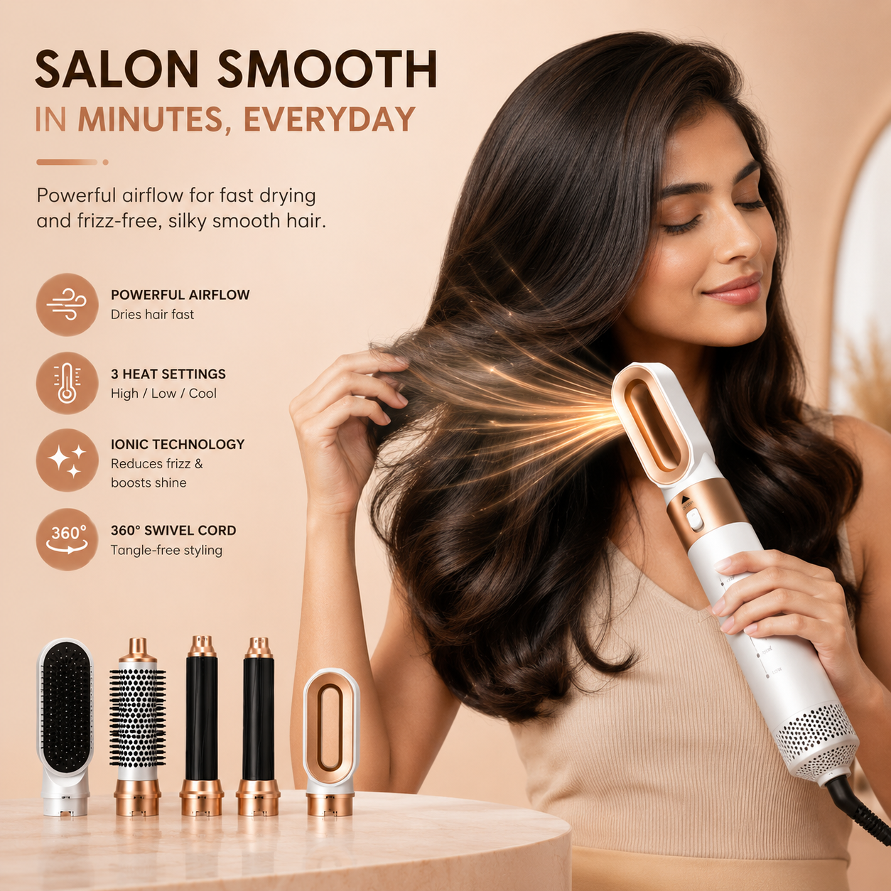 Velmora AirStyle Pro™ 5-in-1 Hair Styler